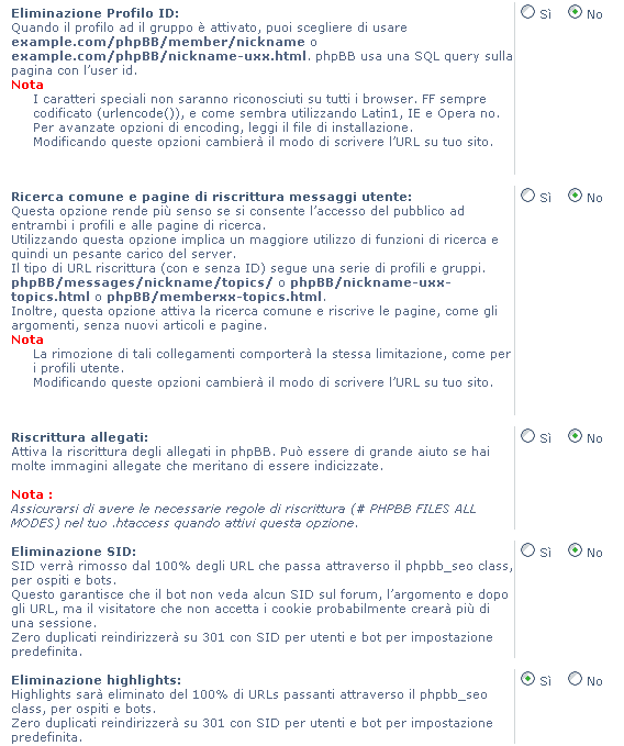 2 - Come abilitare l'url rewrite su un forum phpBB3