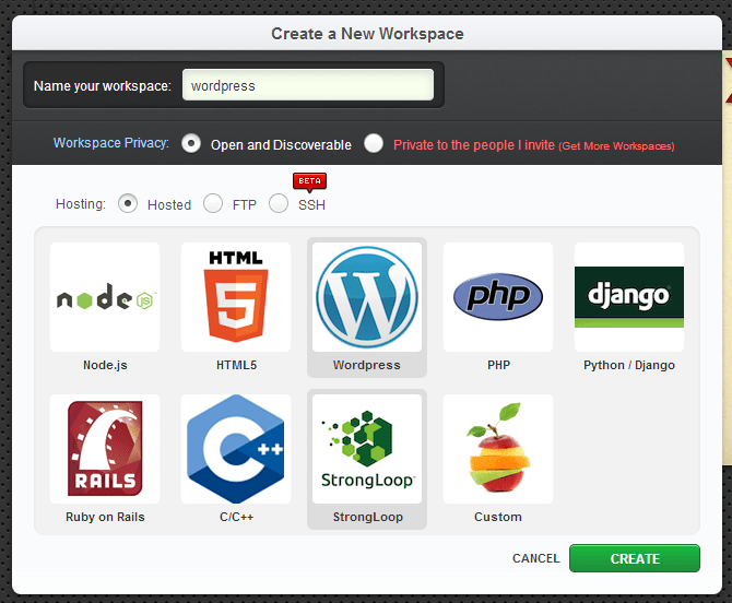Cattura1 - Come installare wordpress gratis sul cloud IDE c9.io