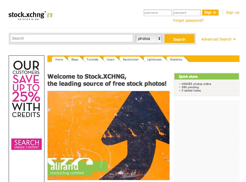 stock xchng - I 10 migliori siti dove scaricare immagini gratis per il tuo blog