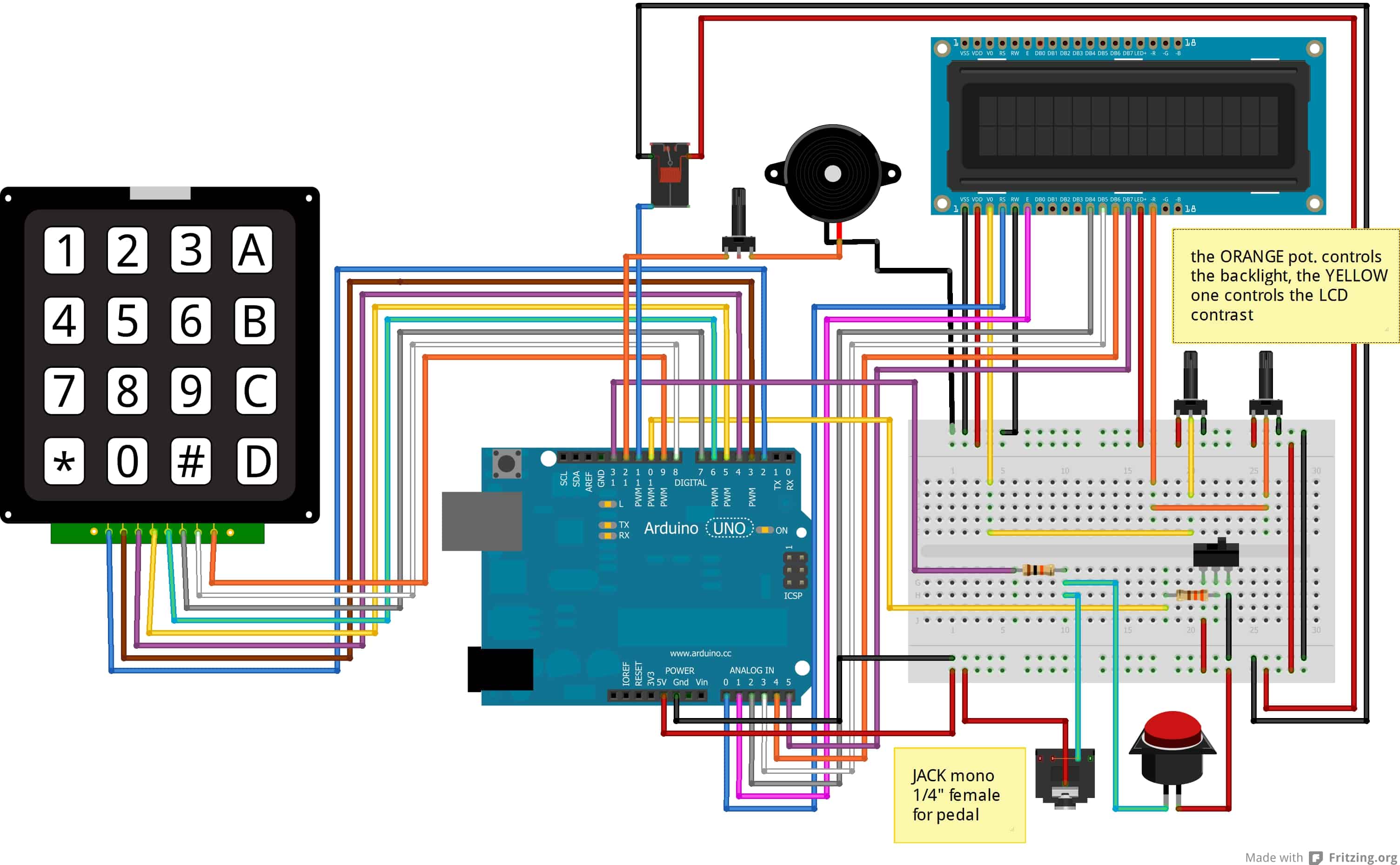 Schema CMG001A - timerino, un timer programmabile per ingranditore costruito con il microcontroller Arduino