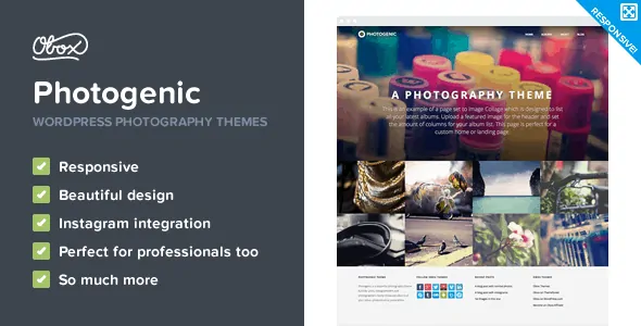 photogenic - Sei un fotografo? Ecco i migliori temi per il tuo website in wordpress