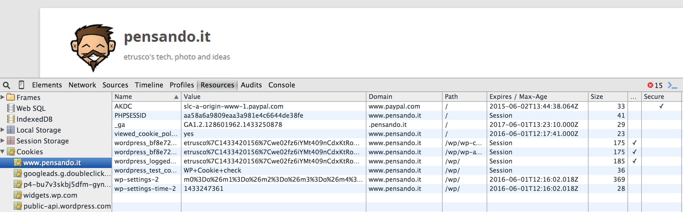 Schermata 2015 06 02 alle 15.27.55 - Tre cose da fare (più una) per gestire la cookie policy su blog wordpress