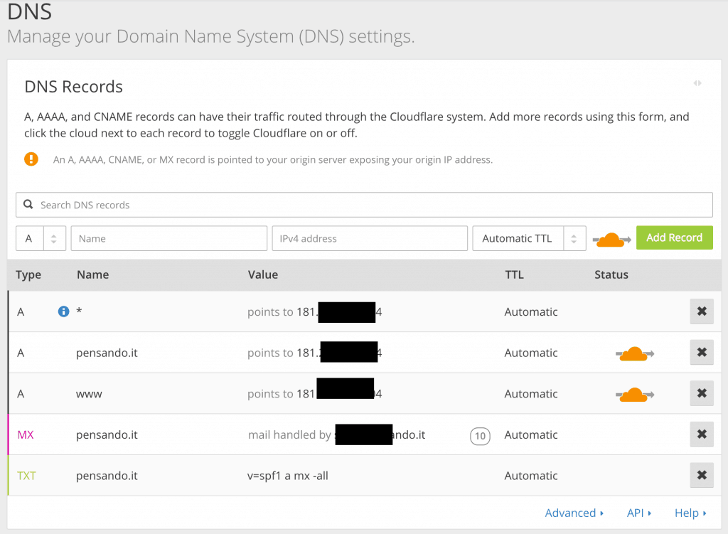 cloudflare dns 1024x751 - velocizzare wordpress : wprocket cloudflare studiopress siteground