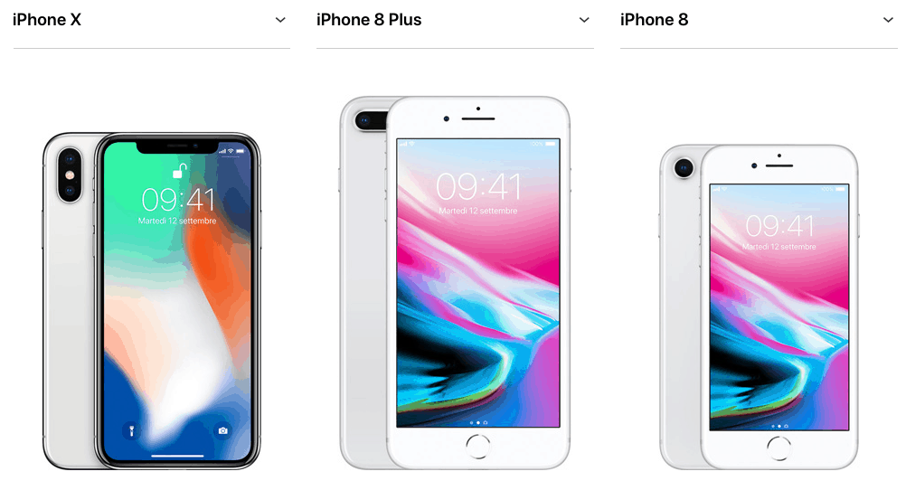 confronto - Iphone 8 e Iphone X: prezzi e caratteristiche a confronto dei (nuovi) modelli Apple
