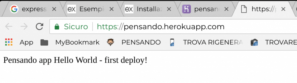 25 first deploy www 1024x287 - Deployare un'app node.js su Heroku in Continuous Integration con gitHub