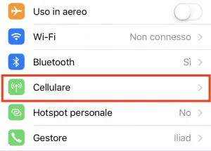 2 iliad cellulare 300x215 - Guida alla configurazione della sim iliad su iPhone