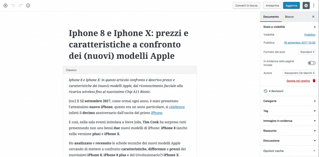 wordpress gutenberg: tutto quello che c'è da sapere sul nuovo editor di testo 2 wordpress gutenberg 1024x503 - wordpress gutenberg: tutto quello che c'è da sapere sul nuovo editor di testo