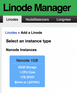 1 linode manager 250x300 - Linode: Come creare un SSD Cloud Server Linux (con soli 5$)