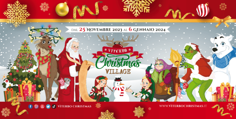 FB copertina VCV 2023 768x386 - Viterbo Christmas Village : la magia del Natale nel Centro storico di Viterbo
