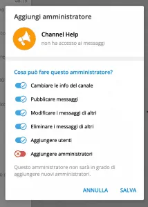 3 bot telegram rendi bot admin 4 214x300 - Come gestire un canale telegram usando i bot