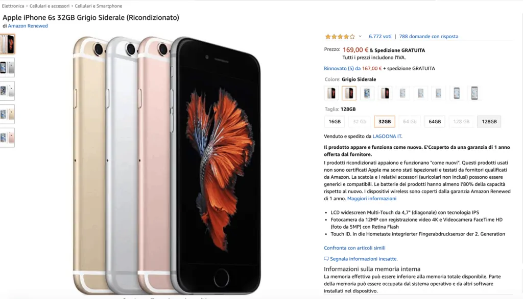 1 come comprare un iphone ricondizionato su amazon 1024x587 - Come Comprare un iPhone ricondizionato su Amazon