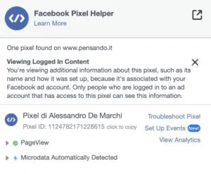 7 pixel facebook 300x247 - Pixel Facebook e Google Tag Manager per monitorare link affiliati