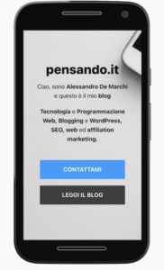 neve home mobile 182x300 - Tema Neve Wordpress: nuovo look con focus su velocità e performance