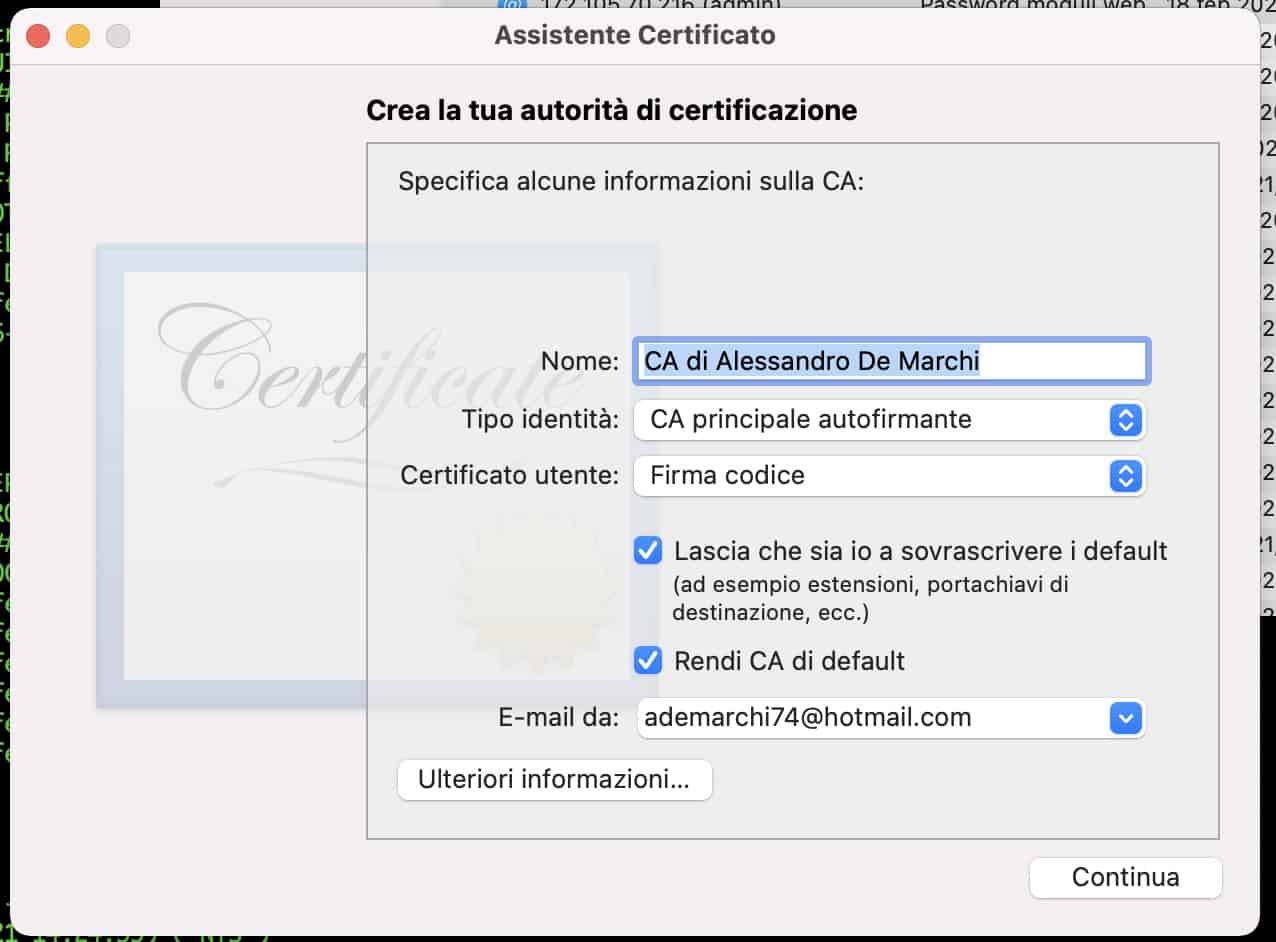 Certificate Authority 2021 12 22 alle 11.47.48 - Come installare wordress in locale su macOs