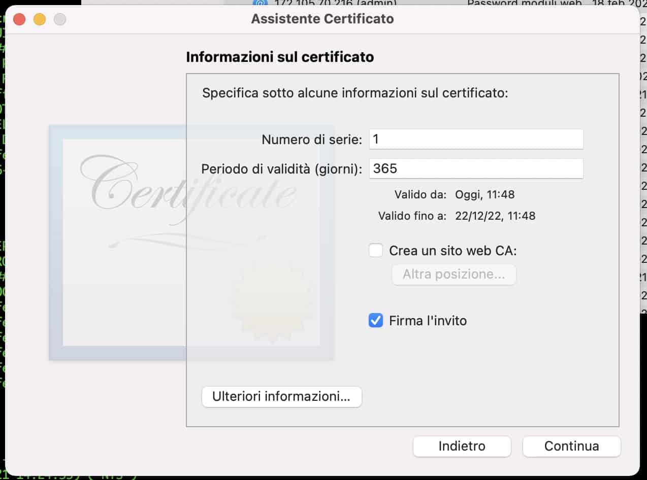 Certificate Authority 2021 12 22 alle 11.48.54 - Come installare wordress in locale su macOs