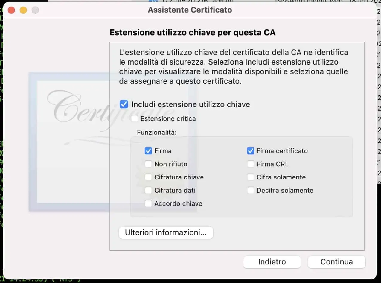 Certificate Authority 2021 12 22 alle 11.50.05 - Come installare wordress in locale su macOs