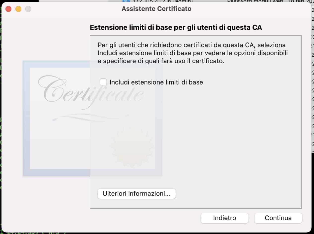 Certificate Authority 2021 12 22 alle 11.51.07 - Come installare wordress in locale su macOs