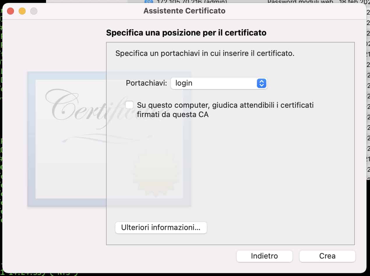 Certificate Authority 2021 12 22 alle 11.51.38 - Come installare wordress in locale su macOs