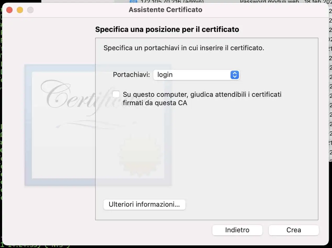 Certificate Authority 2021 12 22 alle 11.51.38 - Come installare wordress in locale su macOs