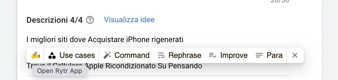 rytr adwords - Rytr: Piattaforma di AI per Scrivere Contenuti Efficaci