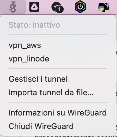 Wireguard VPN per navigazione ed accesso sicuro a VPC 8 wireguard - Wireguard VPN per navigazione ed accesso sicuro a VPC