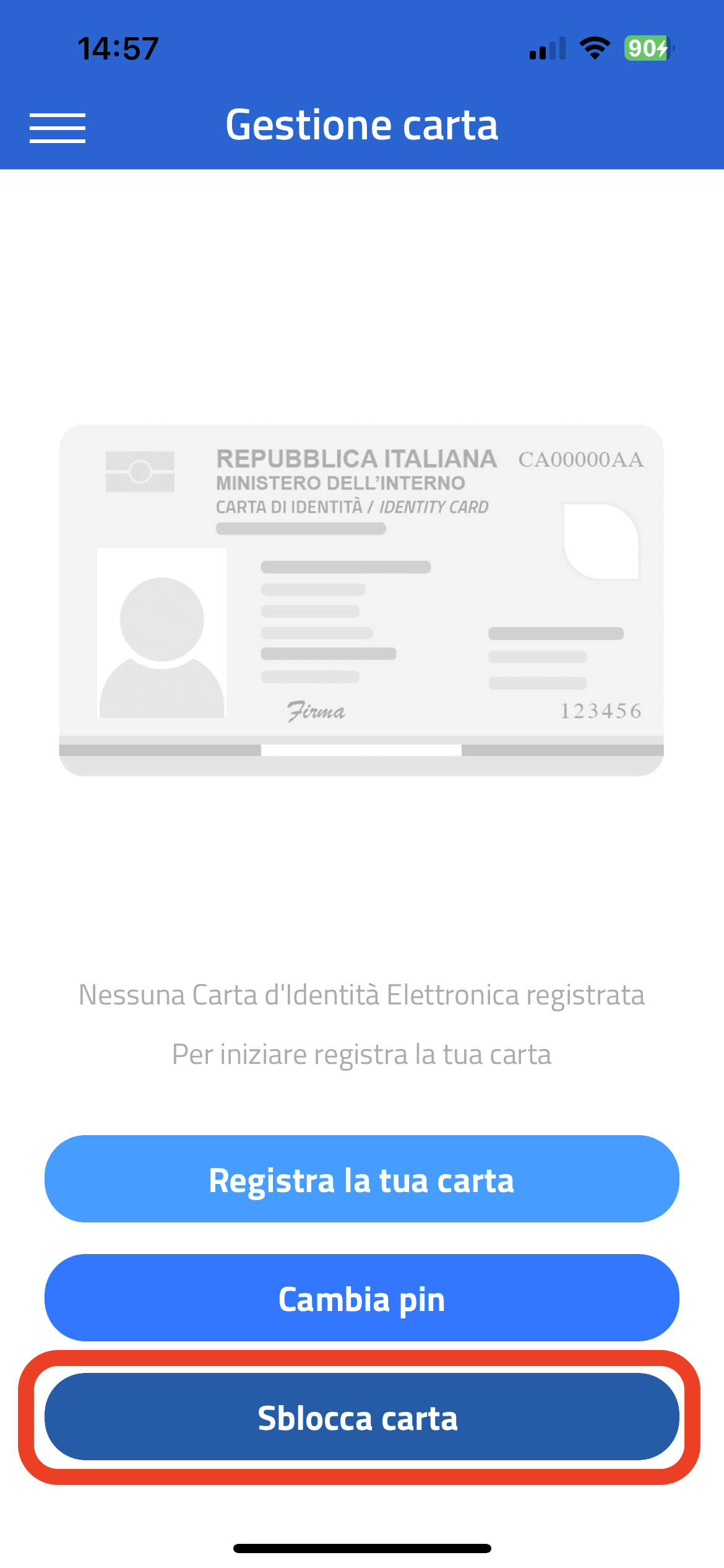 cambia pin cie - Come recuperare PIN e PUK della CIE