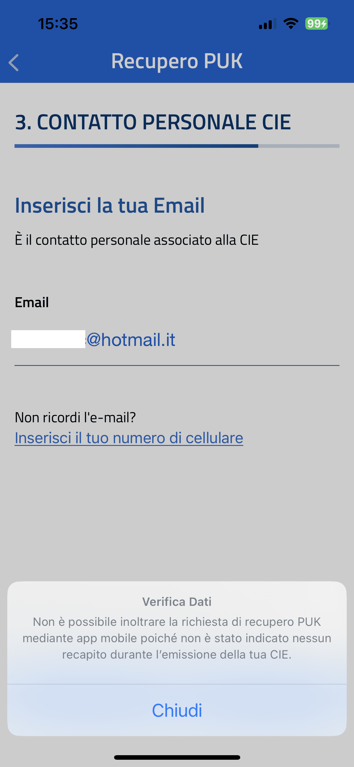recupero puk non funziona cie - Come recuperare PIN e PUK della CIE