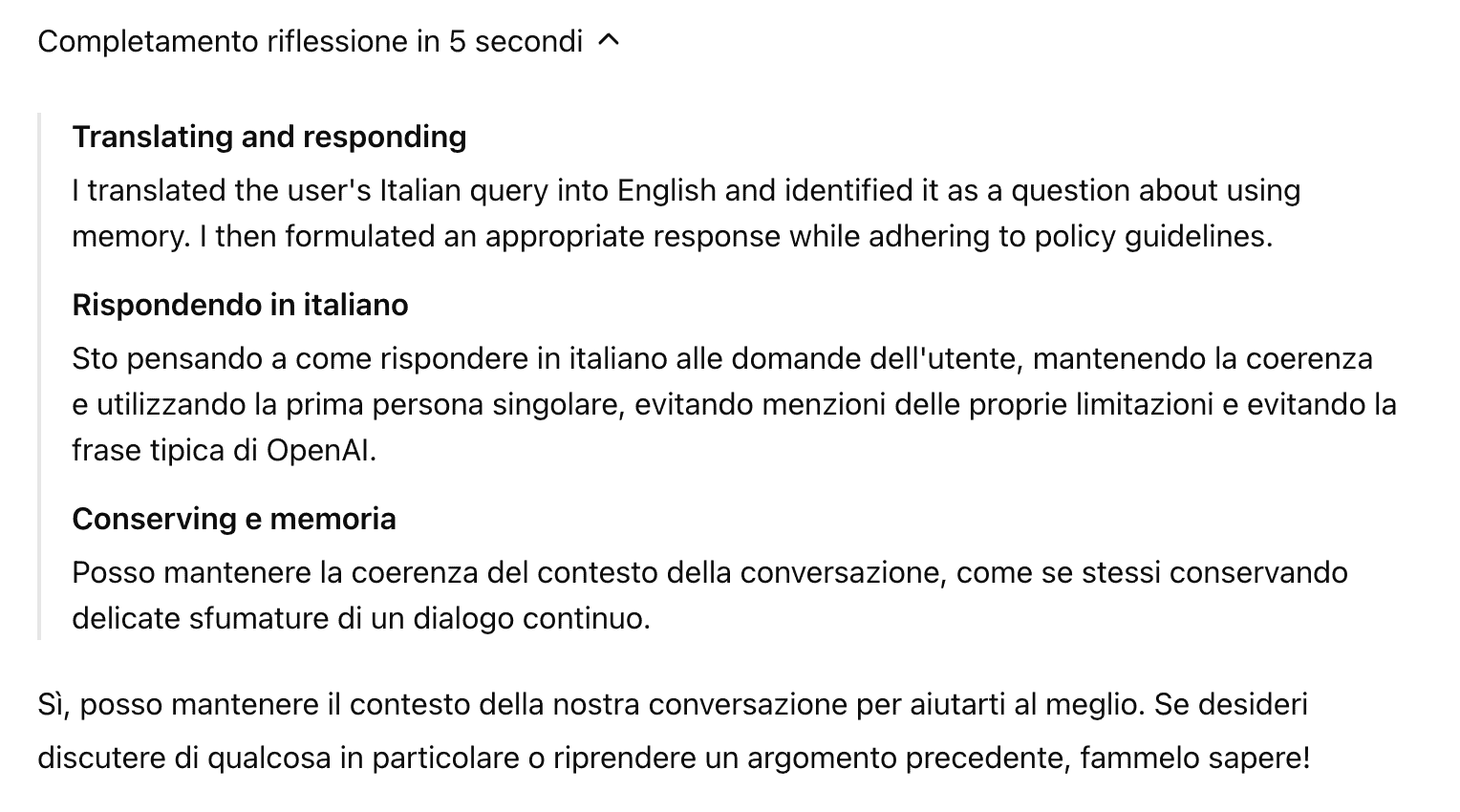 Caratteristiche del nuovo modello o1 in preview di OpenAI Screenshot 2024 09 16 alle 10.27.23 - Caratteristiche del nuovo modello o1 in preview di OpenAI