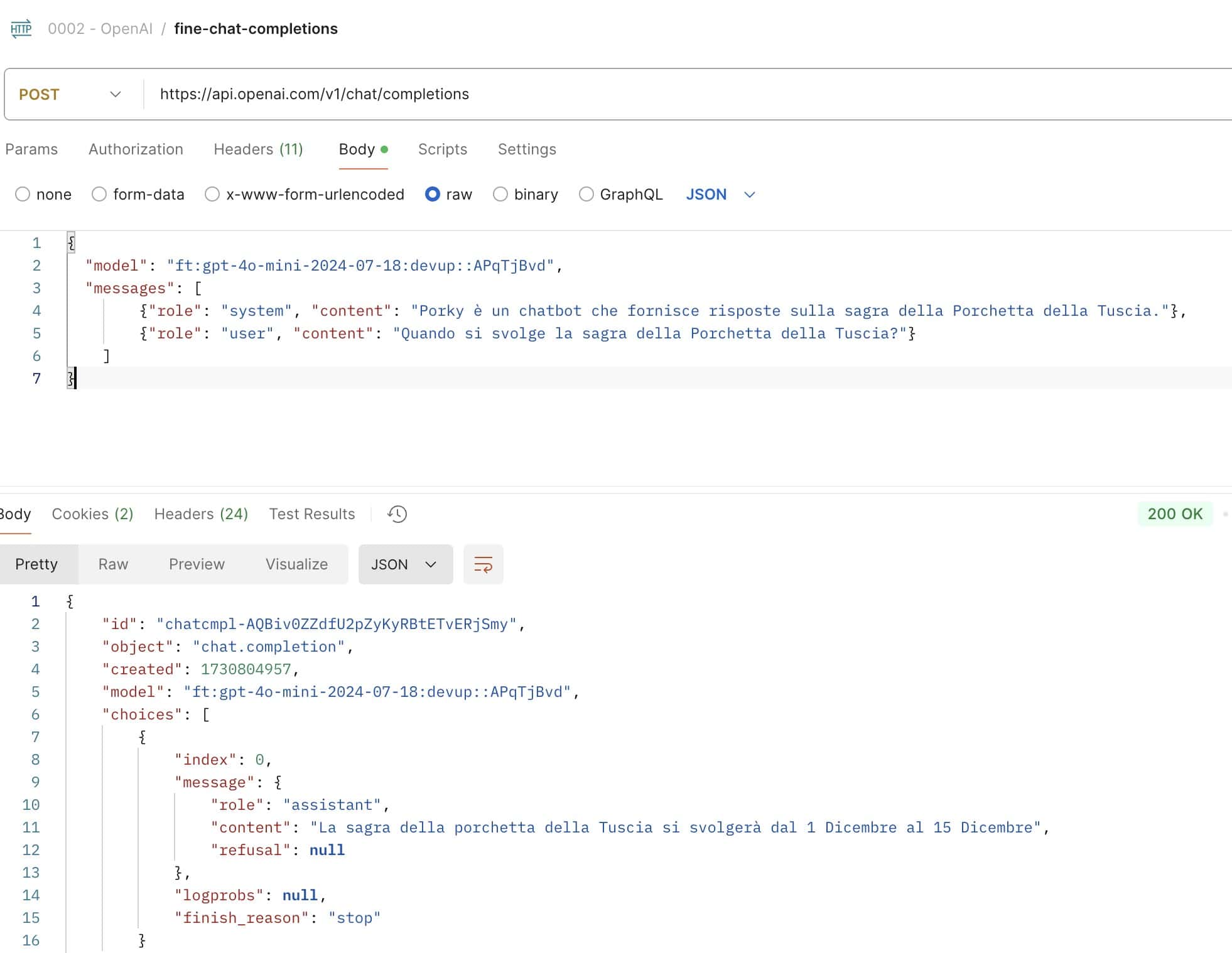 12 fine tuning - Come creare una versione personalizzata di ChatGPT