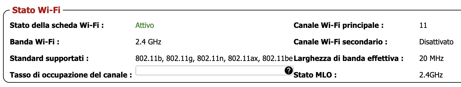 Ho testato la nuova iliadbox wifi 7: è davvero cosi veloce? 8a. canale 2.4 - Ho testato la nuova iliadbox wifi 7: è davvero cosi veloce?